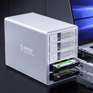 ORICO 奥睿科 3.5英寸 五盘位 SATA硬盘盒 USB3.0 ORICO-9558RU3-BK-BP