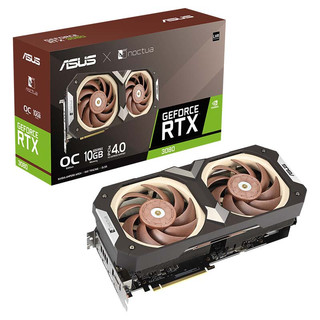 ASUS 华硕 GeForce RTX3080-O10G-NOCTUA 猫头鹰系列电竞游戏专业独立显卡