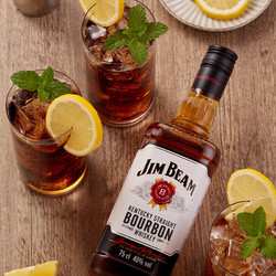 JIM BEAM 金宾 官方正品 宾三得利金宾JimBeam美国进口调和型威士忌洋酒200ml