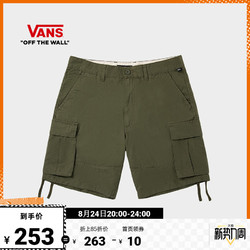 VANS 范斯 官方 男子梭织短裤美式OVERSIZE滑板初学者