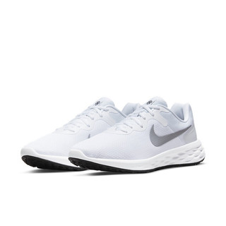 NIKE 耐克 Revolution 6 Nn 男子跑鞋 DC3728-100 白灰色 45