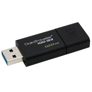 Kingston 金士顿 U盘128G DT100G3高速USB3.0激光定制礼品学习办公商务加密 官方标配 128g