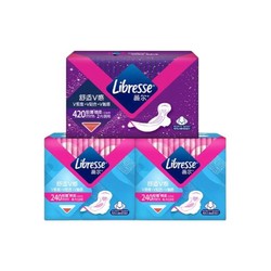 Libresse 薇尔 卫生巾日夜组合3包（240mm*4p*2盒+420mm*2p）