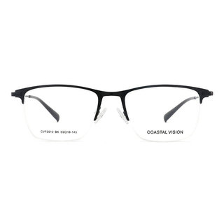 &essilor 依视路 CVF2012 黑色金属眼镜框+钻晶A4系列 1.60折射率 非球面镜片