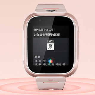 MI 小米 MTSB18XUN 插卡通话智能手表 粉色塑料表壳 粉色硅胶表带 (GPS)