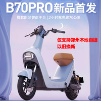 哈啰 B70pro智能定位防盗电瓶车棒途哈罗48V 20A 哑光亮粉