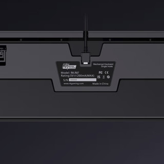 ROYAL KLUDGE R87 68键 有线机械键盘 黑色 茶轴 单光