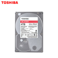 TOSHIBA 东芝 机械硬盘4t P300 台式机装机电脑硬盘4t 5400转 128M缓存 3.5英寸 盒装4tb监控可用