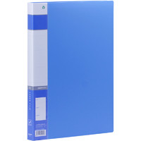 PLUS会员：KINARY 金得利 AF602 A4单强力带插袋文件夹 蓝色