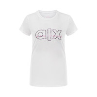 Armani Exchange 女士新款字母贴珠烫印时尚休闲圆领短袖T恤
