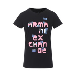 Armani Exchange 女士甜美可爱亲肤透气含棉圆领短袖T恤