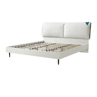 LINSY 林氏家居 KY2A 科技布床 白色+绿色 150*200cm