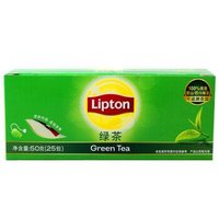 PLUS会员、有券的上：Lipton 立顿 绿茶茶包 2g*25包