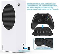 Microsoft 微软 适用于 Xbox 系列 X/S / Xbox One/S 控制器游戏手柄的无线控制器键盘,2.4Ghz 迷你～白色