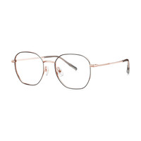 BOLON 暴龙&essilor 依视路 BJ7260 玫瑰金合金眼镜框+钻晶A4系列 1.61折射率 防蓝光镜片