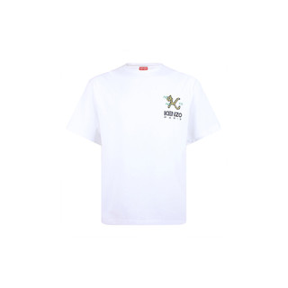 KENZO 凯卓 Tiger Tail K系列 男士圆领短袖T恤 FC6 5TS415 4SY 01 白色 S