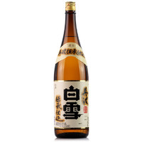 BaiXue 白雪 清酒 日本原瓶进口经典丹波白雪清酒1.8L