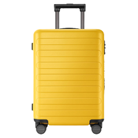 NINETYGO 90分 七道杠系列 PC拉杆箱 樱草黄 18英寸