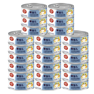 果饭系列 鸡肉+三文鱼猫罐头 85g*24罐