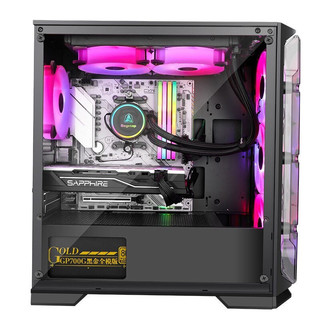 COLORFUL 七彩虹 组装电脑 （黑色、500GB SSD、酷睿12400F、RTX 3060 Ti 8G、16GB)