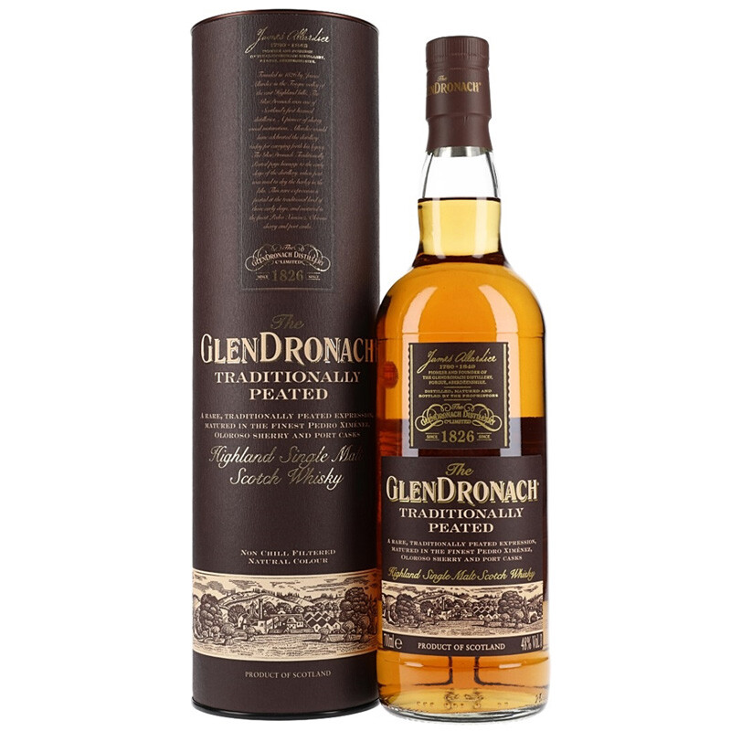 GLENDRONACH 格兰多纳 传统泥煤 单一麦芽 苏格兰威士忌 48%vol 700ml