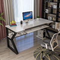 贝柚 电脑桌台式家用书架简易办公桌书桌