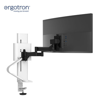 ERGOTRON 爱格升 TRACE显示器支架臂电脑显示屏屏幕支架桌面升降旋转支架显示器增高架(45-630-216 )烤漆白