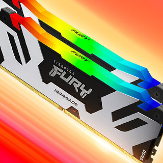 Kingston 金士顿 FURY DDR5 6000MHz RGB 台式机内存 灯条 白色 32GB 16GBx2