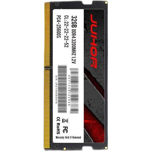 JUHOR 玖合 DDR4 3200MHz 笔记本内存 普条 黑色 32GB