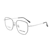Coastal Vision 镜宴&essilor 依视路 CVO4010 银色钛金属眼镜框+钻晶X4系列 1.67折射率 非球面镜片