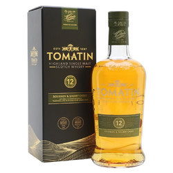 汤玛丁（Tomatin）12年 苏格兰 单一麦芽威士忌 洋酒 1000ml