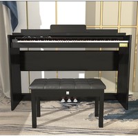 MOSEN 莫森 MS-111SP 智能电钢琴 典雅黑  专业级+原装琴架+三踏板+双人琴凳大礼包