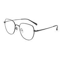 Coastal Vision 镜宴&essilor 依视路 CVF4023 黑色钛金属眼镜框+钻晶X4系列 1.60折射率 非球面镜片