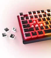 Steelseries 赛睿 PRISMCAPS - 键盘帽 - 耐用PBT 热塑性塑料 - 兼容各种机械键盘 - 黑色
