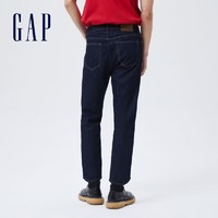 Gap 盖璞 轻透气系列男装轻薄棉麻修身牛仔裤808351夏季时尚九分裤