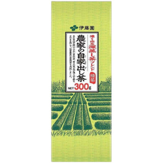 日本伊藤园ITOEN 深蒸煎茶绿茶新芽茶叶茎茶 农家茶茶叶300g