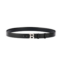 BALLY 巴利 男士牛皮板扣腰带 6221518 黑色 110