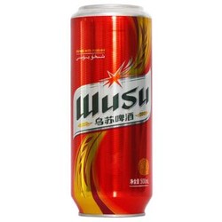 WUSU 乌苏啤酒 新疆大红乌苏500ml*12罐装听整箱高度烈性