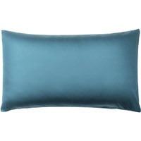 京东京造 轻奢纯色枕套 海夜绿 48*74cm 2只装