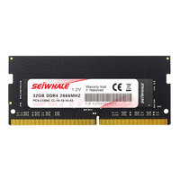 SEIWHALE 枭鲸 SW-NB32 DDR4 2666MHz 笔记本内存 普条 黑色 32GB