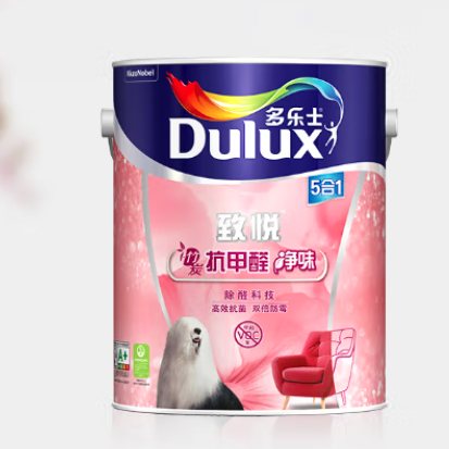 Dulux 多乐士 致悦系列 A8146 竹炭抗甲醛墙面漆 白色 5L