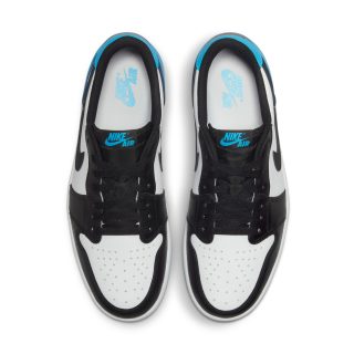 AIR JORDAN 正代系列 Air Jordan 1 Retro Low OG 男子篮球鞋 CZ0790-104 白色/暗白蓝/黑色 38.5