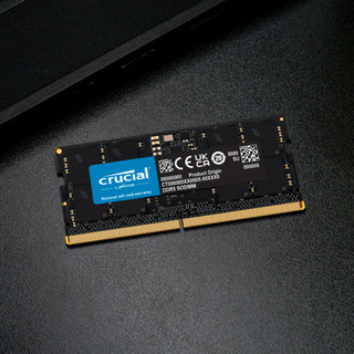 Crucial 英睿达 DDR5 4800MHz 笔记本内存 普条 黑色 8GB CT8G48C40S5