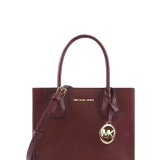 MICHAEL KORS 迈克·科尔斯 MERCER系列 女士手提包 35S1GM9M2L 酒红色 中号