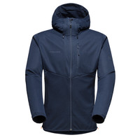 MAMMUT 猛犸象 Ultimate Vi So Hooded 男子软壳衣 1011-01400 深海蓝色 S