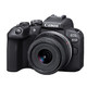 Canon 佳能 R10+RF-S18-45mm 轻量小型 旅行家用 4K视频拍摄 数码相机 黑色套机