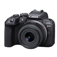 Canon 佳能 EOS R10 APS-C画幅 专微相机 标准变焦镜头套装（RF-S 18-45mm）+128GB存储卡