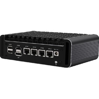 畅网微控 MINIPC-M11 软路由主机 黑色（赛扬N5105、核芯显卡、4GB、128GB SSD）