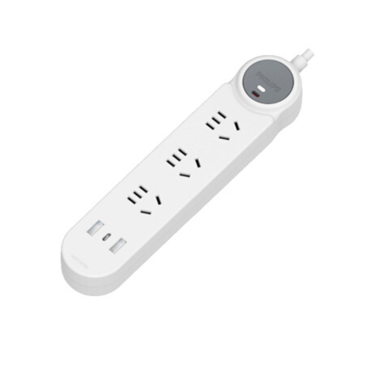 飞利浦 新国标安全插座过载保护USB插座插线板/插排/排插/拖线板