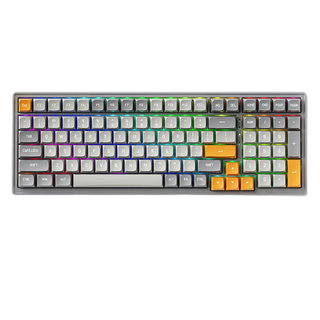 MACHENIKE 机械师 CK600 RGB 100键 三模热插拔机械键盘